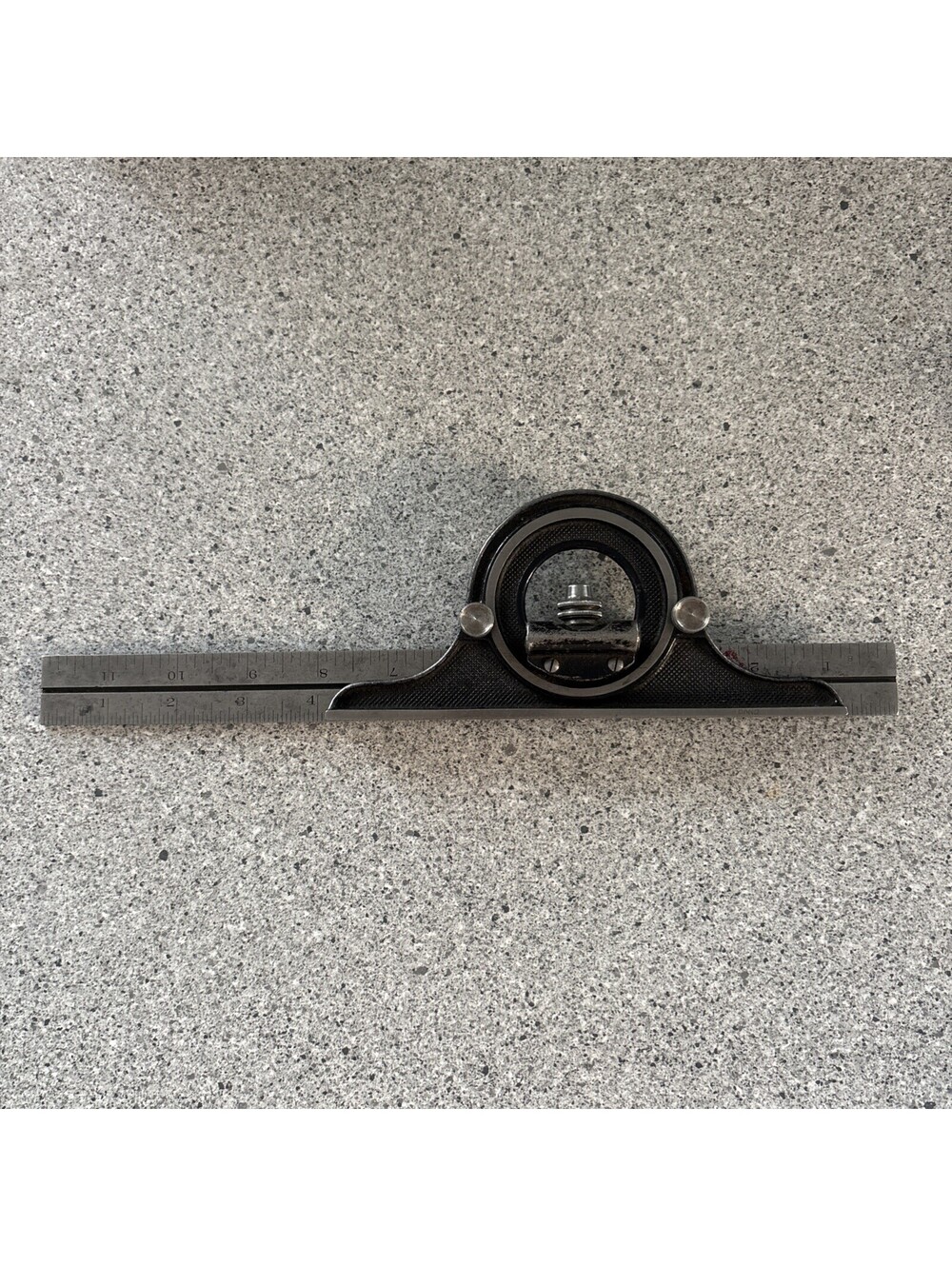 Vintage Lufkin Rule Co Combination Square Blade/Protractor Head USA